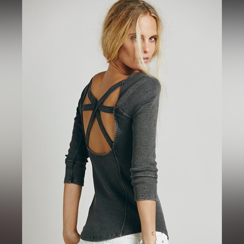 Free people backless top